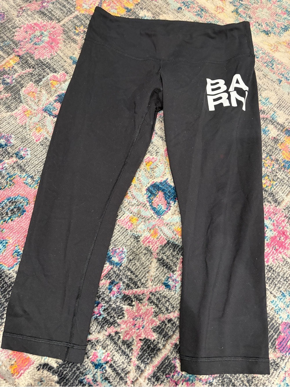 lululemon athletica Black reversible Leggings BARN soulcycle Hamptons size 10